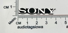 SONY PVM Models Television Badge Label Custom Made Incised Self Stick