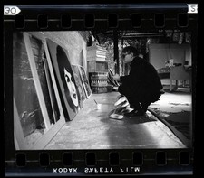 Andy Warhol Factory Studio Interior 1964 Rare Camera Negative by Peter Basch