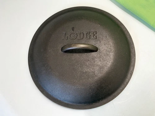 Vintage Lodge Cast Iron 10-1/4” Lid ONLY #8 Outdoor Camping