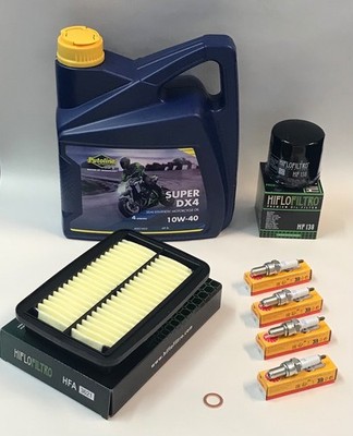 PUTOLINE DX4 Service Kit GSF1250 Bandit GSX1250 Oil Air & Oil Filter Spark Plugs