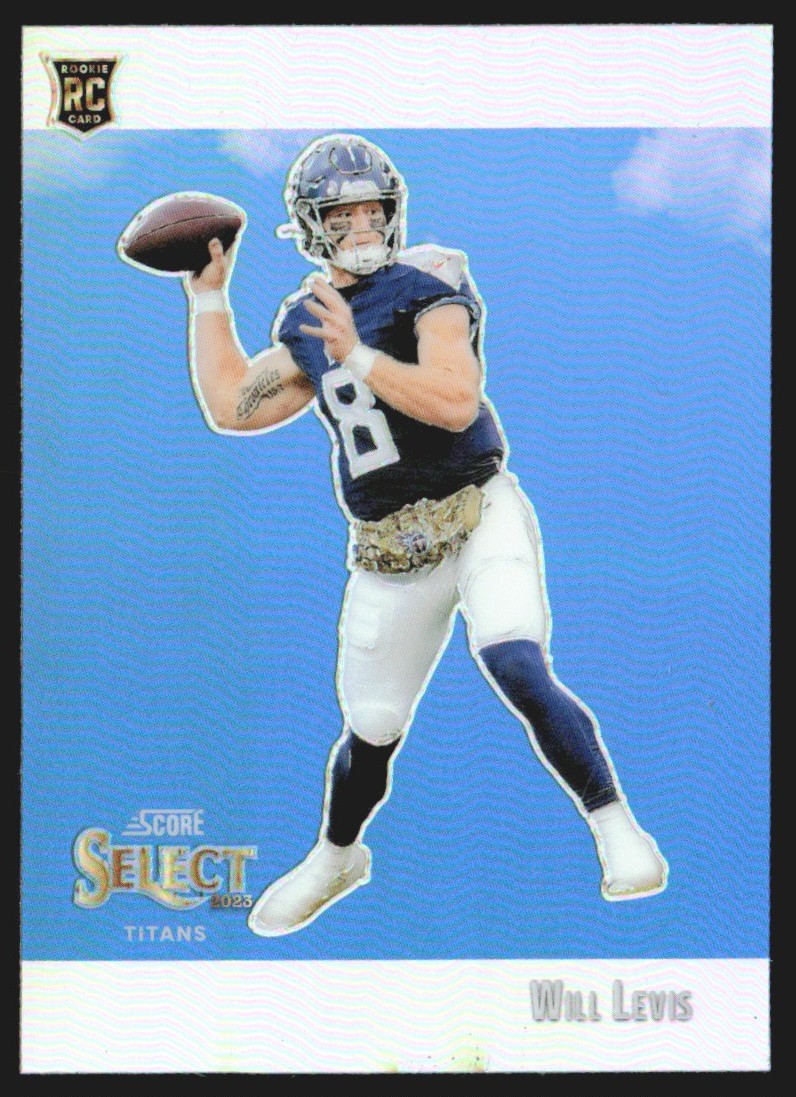 2023 Panini Select Score Throwback Silver Prizm Will Levis Rookie #STW-WLE GS1