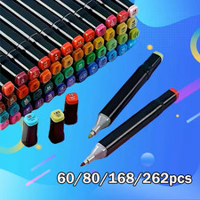 60-262 Colors Art Drawing Markers Set for Kids Adults Dual Tip Alcohol Markers
