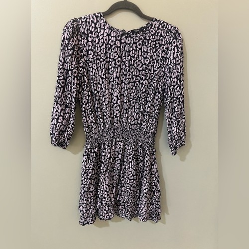 Vestido Rails Inez mediano negro estampado batik guepardo - Imagen 7 de 9
