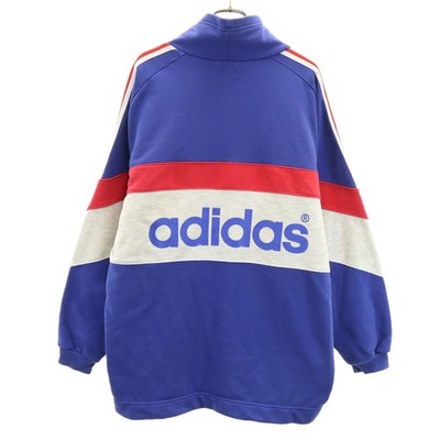 adidas 80s vintage Long sleeve sweat M-L Blue purple