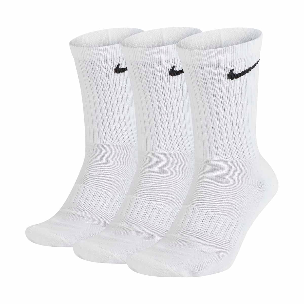 Nike Cushioned Training Crew Socks 3 Pairs SX7664-100 Size Large 3990₽