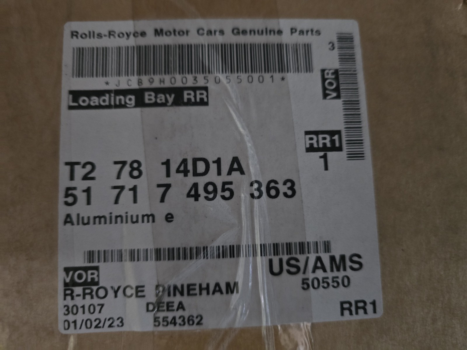 ROLLS ROYCE GHOST 2021 2022 2023 RR21 RR22 51717495363 OEM