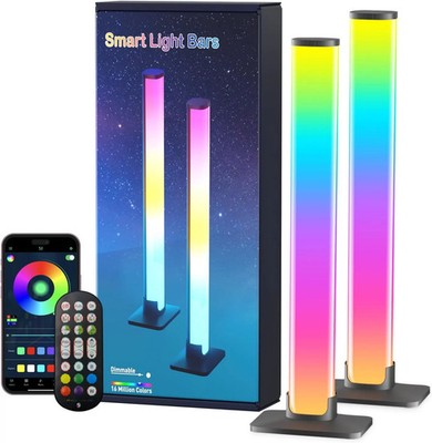 RGB LED Light Bar Smart Ambient Lighting Music Sync 16 Million Colors USB Pow...