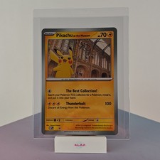 PIKACHU AT THE MUSEUM POKEMON JUMBO CARD BLACK STAR PROMO MEP 2026 ENGLISH