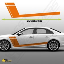 For Audi Racing Stripes Vinyl Decals Car Stickers Waterproof Graphics