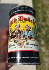Old Dutch Brand Flat Top Beer Can - Krantz Findlay, Ohio