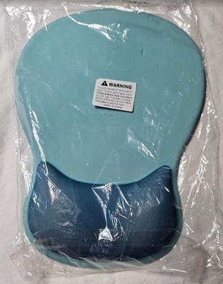 Gradient Ergonomics Mouse Pad Aqua Blue Wrist Support Non Slip Mice Mat Soft M