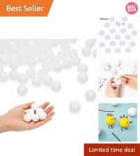 Craft with Ease: 300pcs 1-Inch White Foam Balls for All Creative Projects