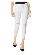 J BRAND Womens White Skinny Jeans Size: 26