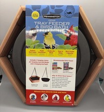 Red Cedar 2 in 1 Wild Bird Bath and Wild Bird Feeder 4 lb Capacity Amish Made