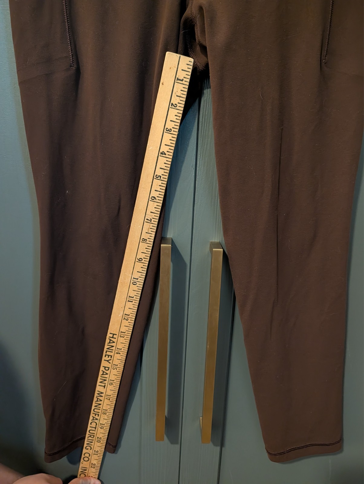 Athleta Salutation Stash Compression Brown 7/8 Le… - image 3