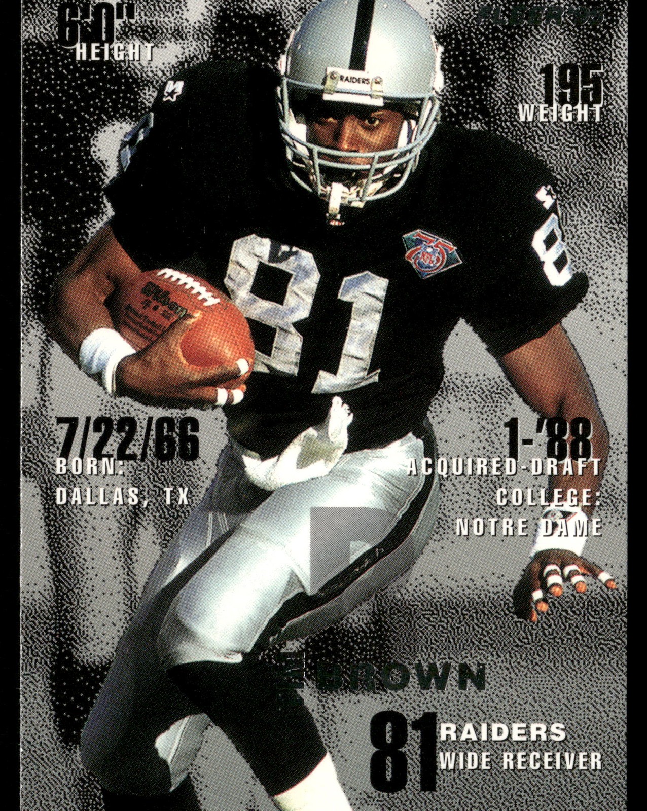 1995 Fleer #188 Tim Brown