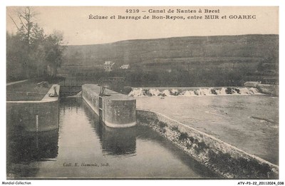 ATVP3-0179-22 - Canal de Nantes a Brest - Schleuse und Staudamm für Ruhe - Ent
