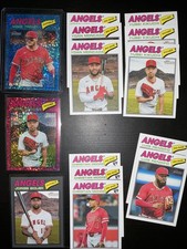 2026 Topps Heritage Baseball Los Angeles Angels Lot Trout Sparkle Parallel