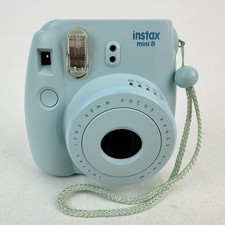 Fujifilm INSTAX MINI 8 Instant Film Camera Light Green Blue Teal Tested