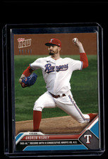 Andrew Heaney - 2023 MLB Topps Now #92 Blue 28/49 Parallel Texas Rangers