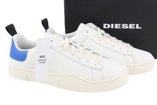 DIESEL Men Sneakers S-Clever Low Lace EU44.5 White Cow Leather Almond Trainers