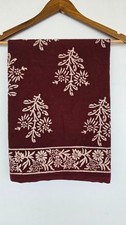 Indian Hand block print sarong 100% cotton pink color sarong size 44x72 inch
