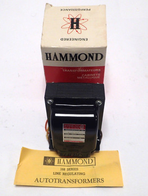 HAMMOND 168B AUTOTRANSFORMER 115Vac WITH MULTIPLE OUTPUTS 200W   NEW