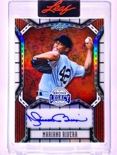 2025 Leaf Bronx Legacy NYC On-Card Auto MARIANO RIVERA 1/7 Yankees Encased SSP!