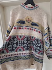 Vintage GEIGER SKIPULLOVER Wollpullover Gr.44