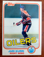 1981-82 Topps - Jari Kurri #18 (RC) EX Edmonton Oilers