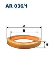 FILTRON Luftfilter AR 036/1 Filtereinsatz für MERCEDES W201 SL 190 R107 300 107 FILTRON Luftfilter AR 036/1 Filtereinsatz für MERCEDES W201 SL 190 R107 300 107