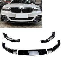 5x Front Bumper Lip Side Splitter Spoiler Body Kit Cover For BMW 5 Series Black