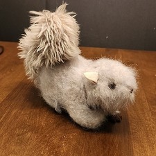 Squirrel Dakin Vintage 70  s Pillow Pets Plush Bean Bag 1977 Gray Grey