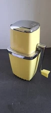 Vintage Sears Maid of Honor Manual Crank Ice Crusher Buttercup Yellow 1950s
