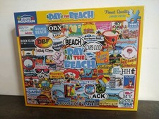 New Sealed A DAY AT THE BEACH 1000 Piece Jigsaw Puzzle 24"X30" Summer Shore Fun