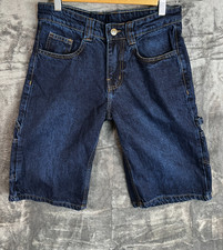 Carhartt B342 Men’s Denim Carpenter Work Shorts Blue W32 Relaxed Fit