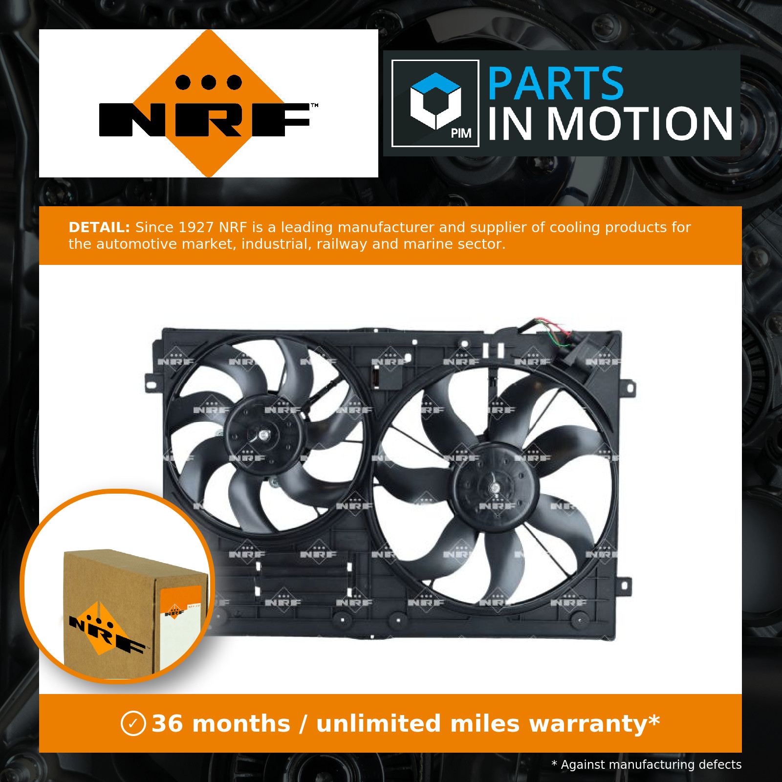 Radiator Fan fits SKODA OCTAVIA Mk1, Mk2 00 to 13 6-Speed Manual Transmission
