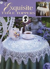HTF VTG CROCHET EXQUISITE TABLE TOPPERS 7 BEAUTIFUL DESIGNS