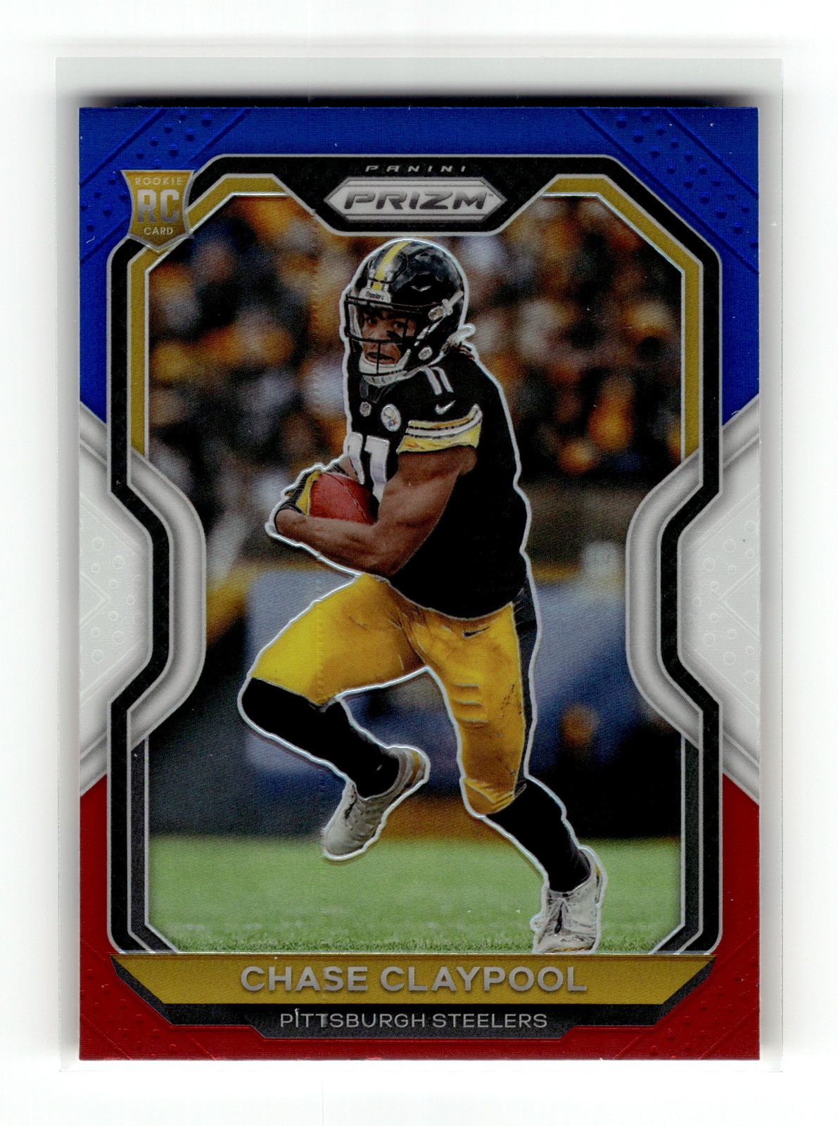 Chase Claypool 2020 Panini Prizm #392 Steelers Notre Dame Red White Blue RC