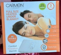 Carmen Double Heated Under Blanket - Full Size Electric Blanket - Brand New