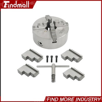 Findmall 8'' 4-Jaw Self-Centering Lathe Chuck with 1.5-8 Thread Backing Plate