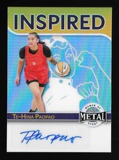 Te-Hina Paopao 2025 Leaf Women Of Sport Autograph Prizm Inspired #5/8 Dream WNBA