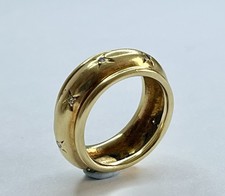 Autentica fascia eternità Chaumet in oro giallo 18 kt e diamanti