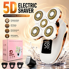 5-in-1 Electric Razors for Women, Wet/Dry 5D Razor  Hair Trimmer