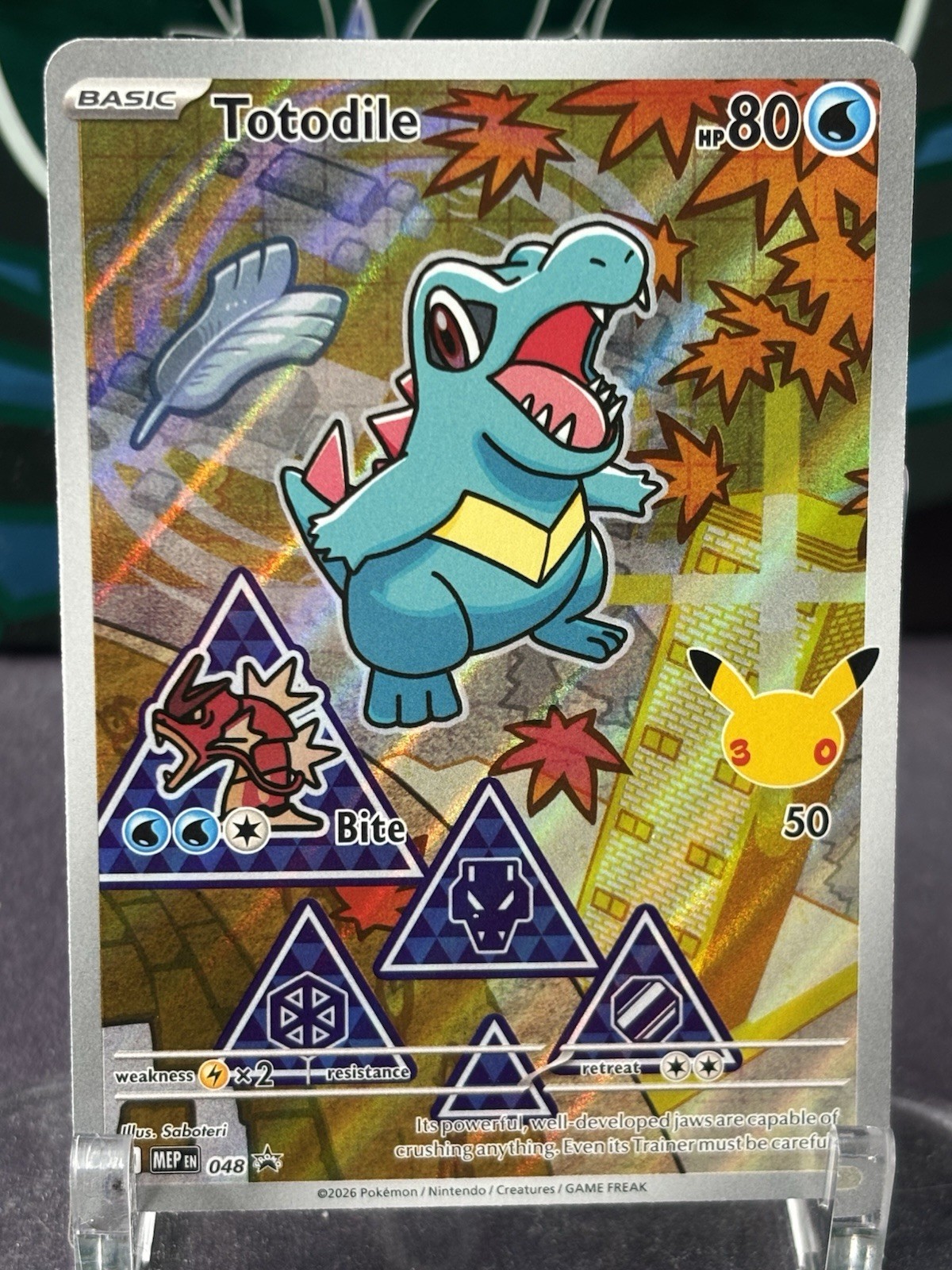 Totodile Mega Evolution Promo #048 Promo Full Art Holo Pokemon TCG