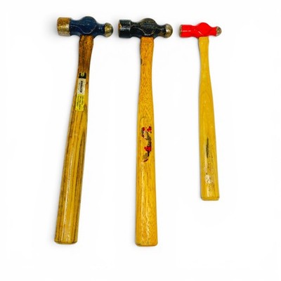 Vintage Stanley Jobmaster & Channellock Ball Peen Hammer Tool Lot USA, 3pc