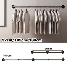 Pipe Shelf Brackets Industrial Iron Rustic Wall Floating Shelves Storage Unit
