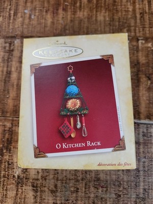 Hallmark 2005 ''O Kitchen Rack'' Kitchen Rack Tree Keepsake Ornament