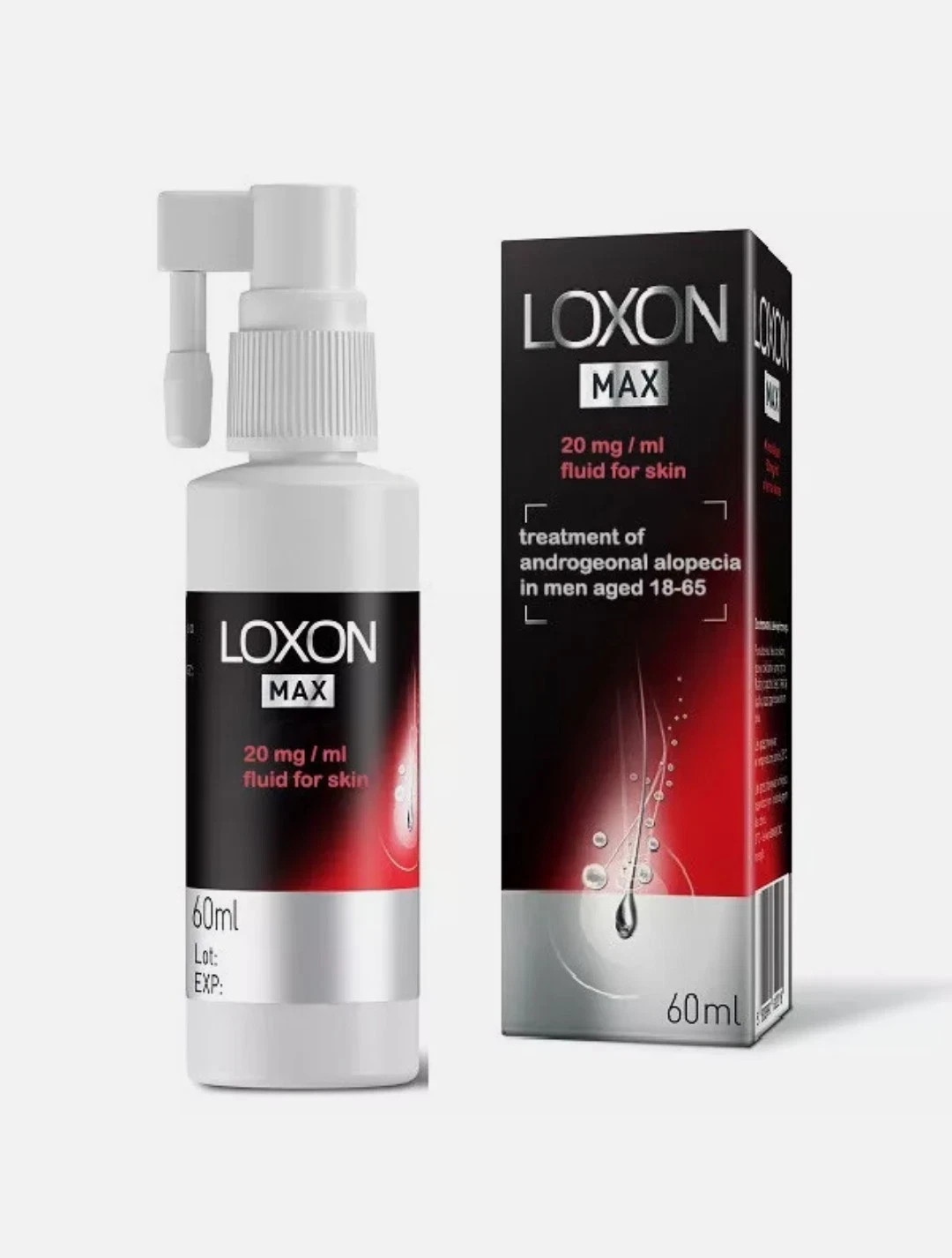 Loxon Max 5% Hair Loss Treatment Solution Spray Serum 60ml