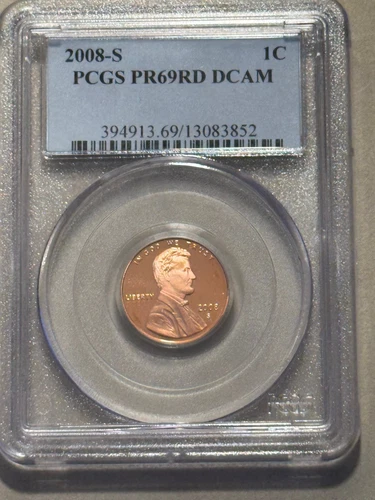2008-s Lincoln PCGS PROOF Cent PR69RD DCAM  **RED** Gem